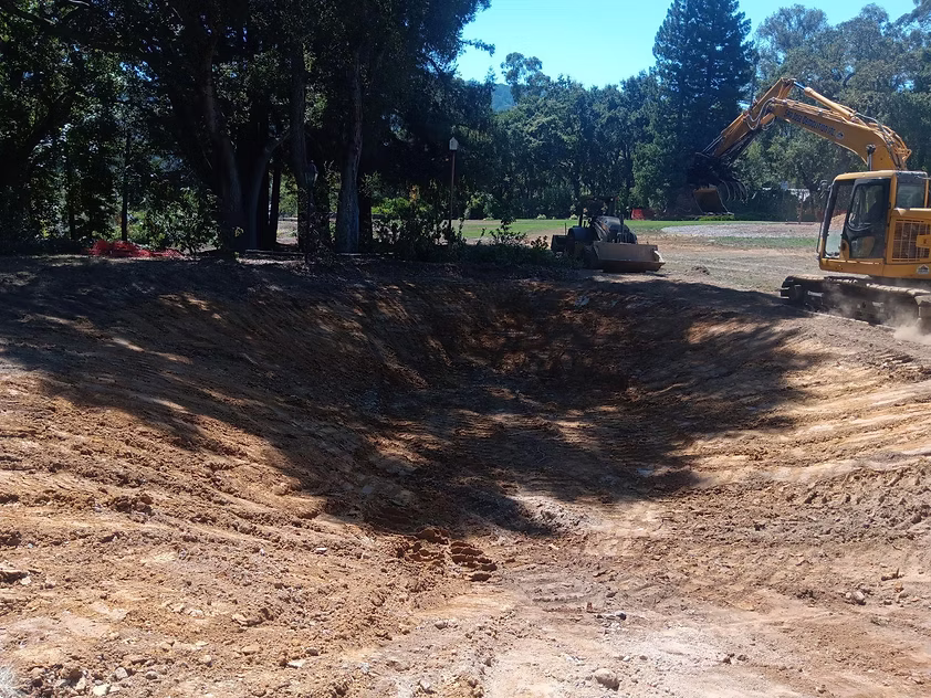Pool Demo — Concrete & Hauling, Woodside, CA